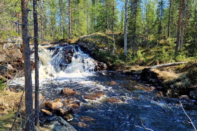 Kaippahanojan vesiputous kesällä kuvattuna